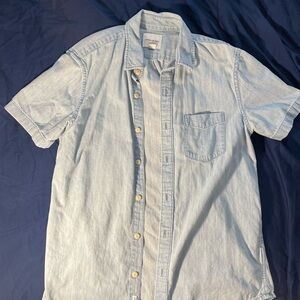 American Eagle Outfitters Blue Casual Button Down Shirt